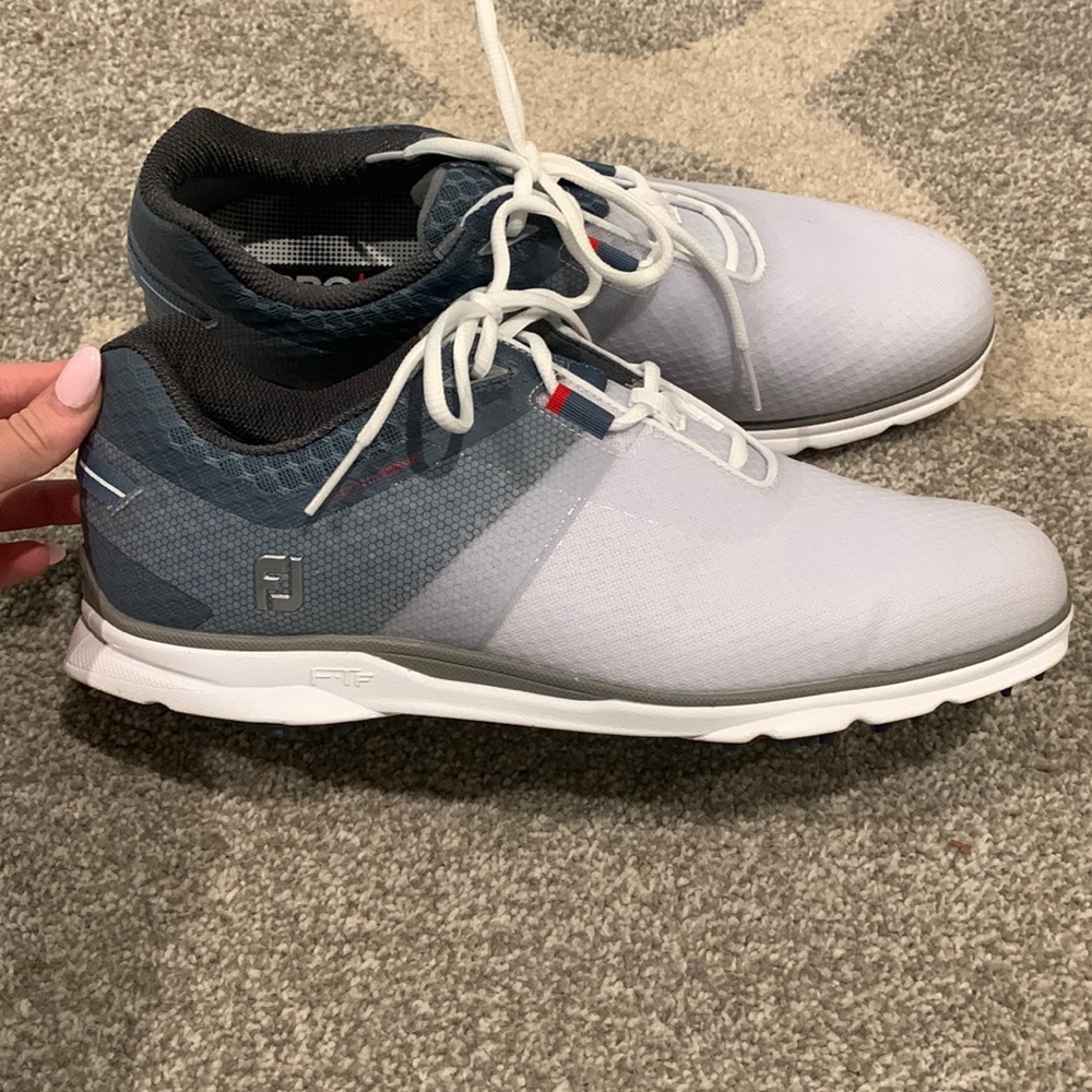 Men’s FootJoy Pro SL Sport Golf Shoes - White/Blue Fog 53854